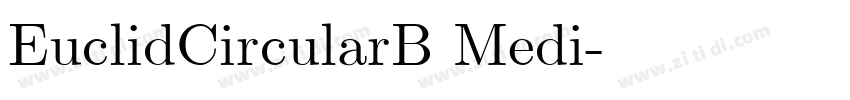 EuclidCircularB Medi字体转换